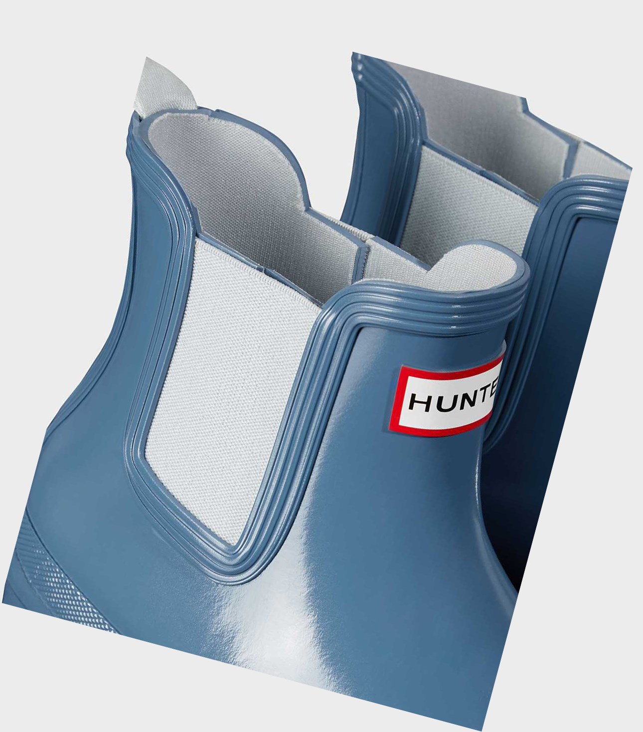 Women's Hunter Original Gloss Chelsea Boots Blue | 4703891-UC