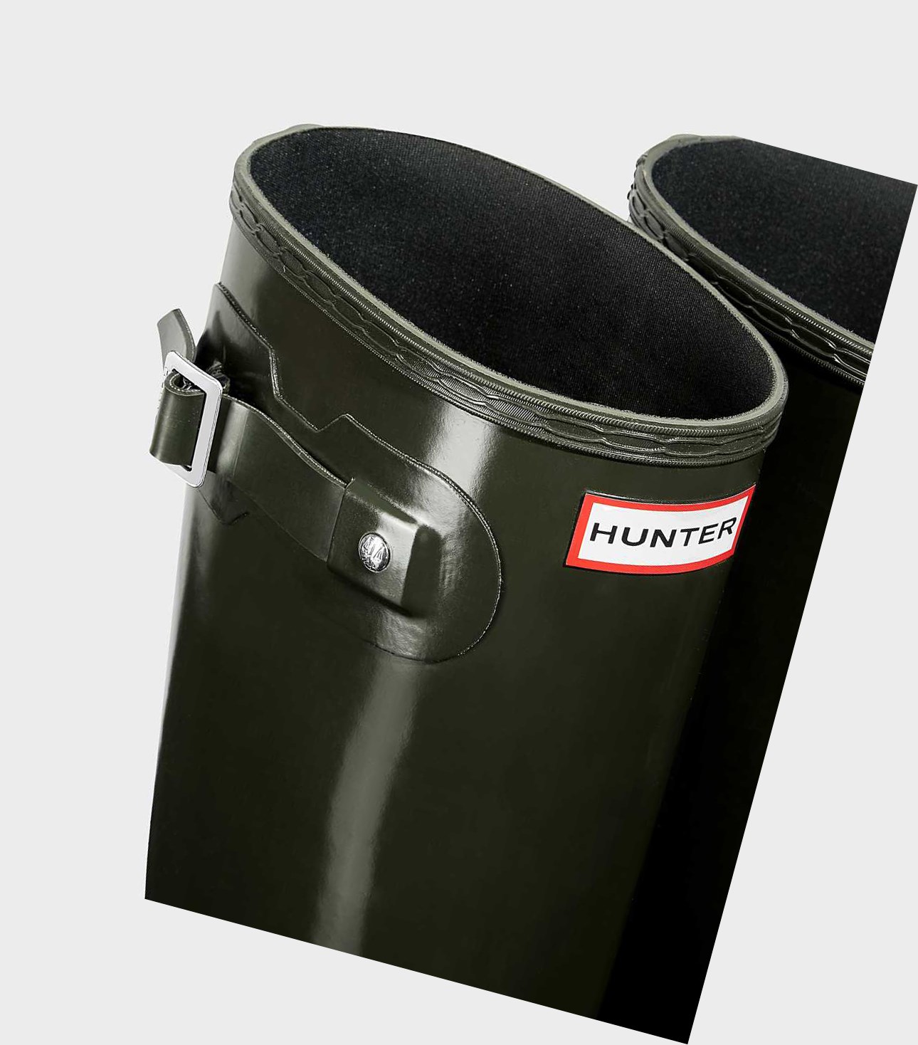 Women's Hunter Original Gloss Wellington Tall Boots Green | 0254396-LP