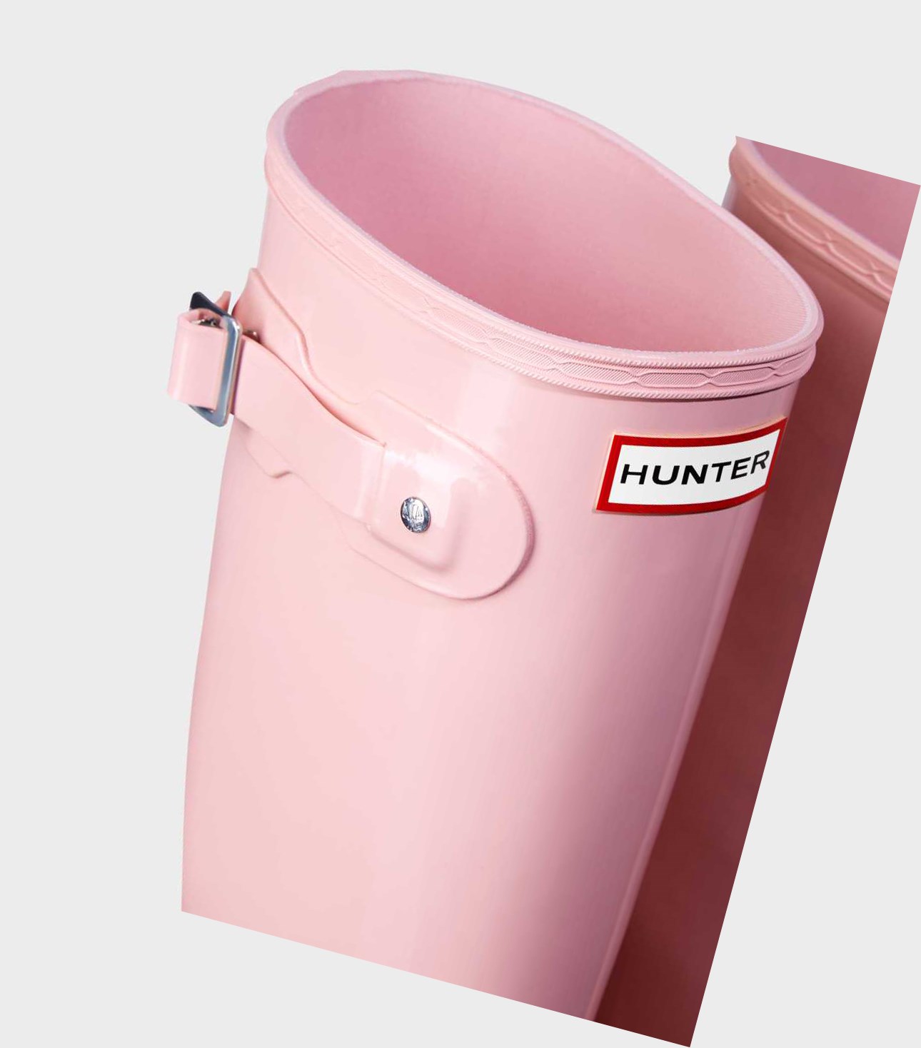 Women's Hunter Original Gloss Wellington Tall Boots Pink | 0397486-WP