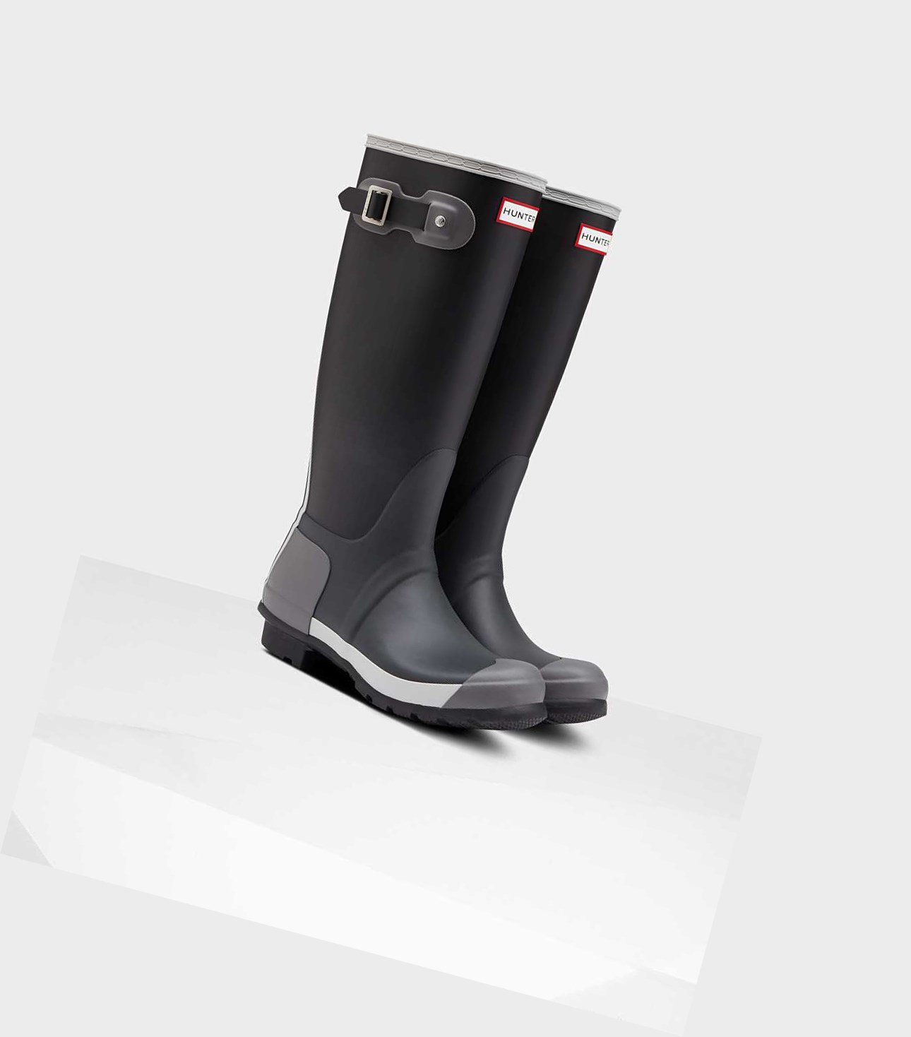 Women's Hunter Original Inside Out Wellington Tall Boots Black | 2894175-RN