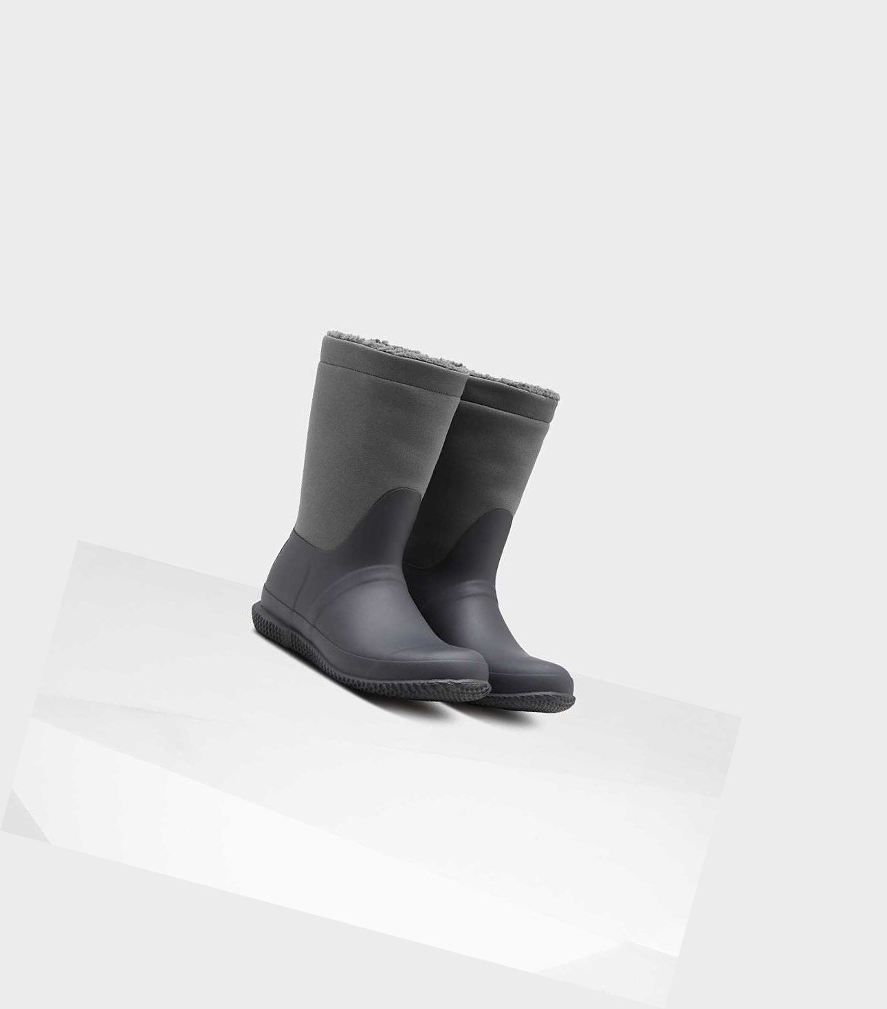 Women's Hunter Original Insulated Roll Top Sherpa Winter Boots Grey | 3291087-CR