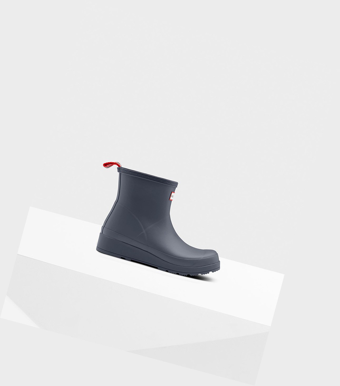 Women\'s Hunter Original Insulated Short Rain Play Boots Grey | 3892075-CF