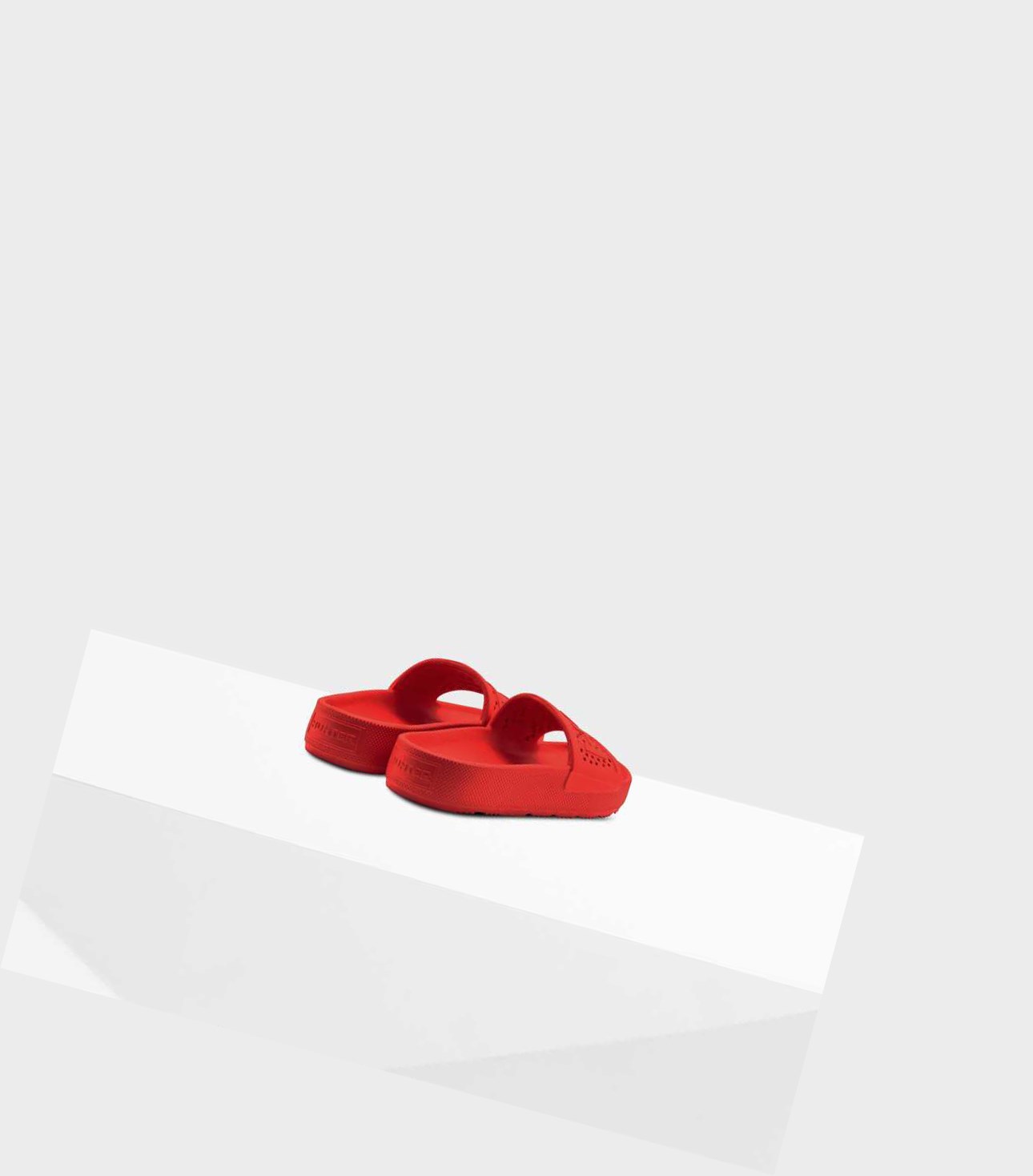 Women's Hunter Original Lightweight Moulded Slides Red | 2041938-CR