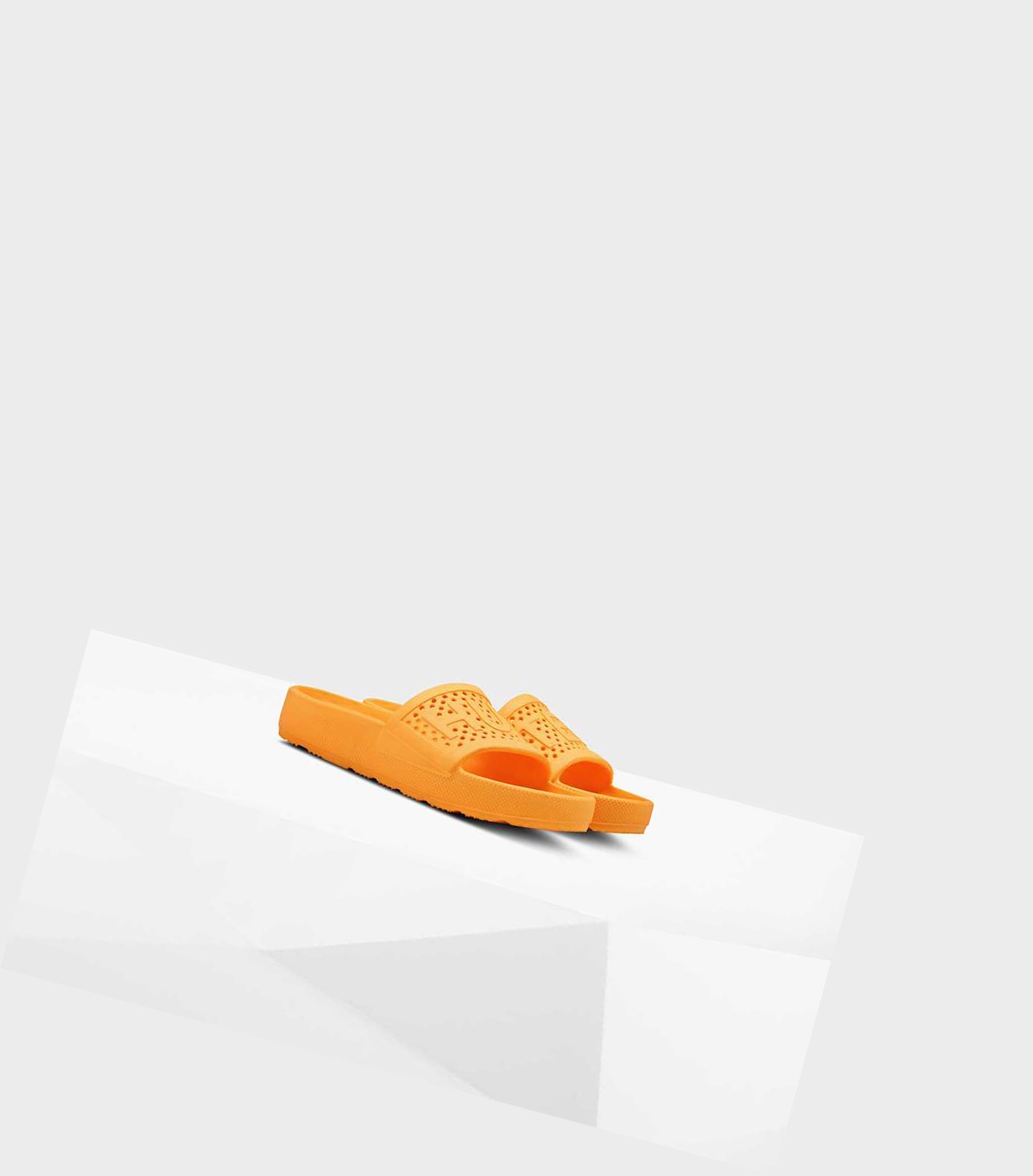 Women's Hunter Original Lightweight Moulded Slides Orange | 4925637-UR