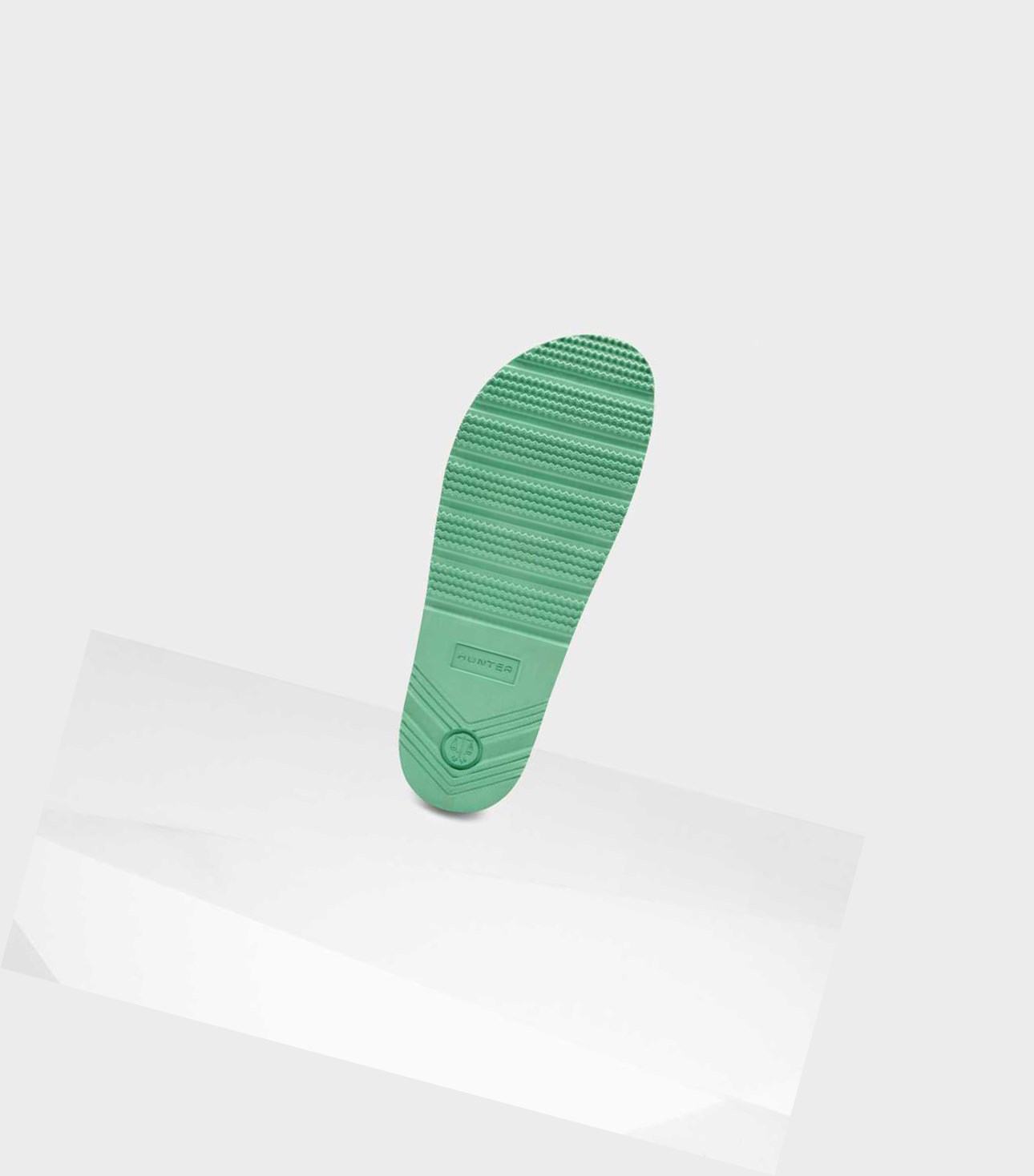 Women's Hunter Original Lightweight Moulded Slides Green | 7218056-IW
