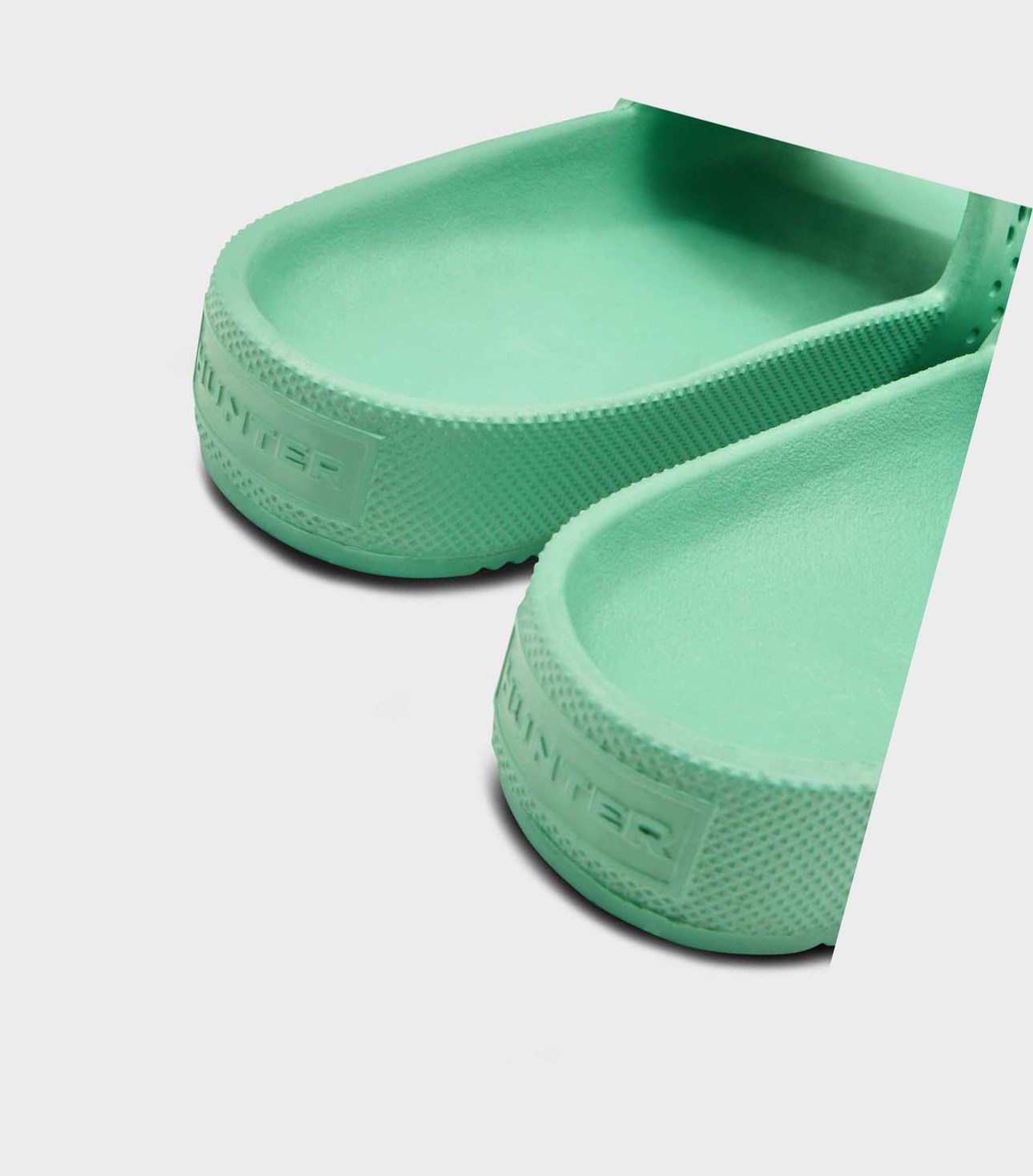 Women's Hunter Original Lightweight Moulded Slides Green | 7218056-IW