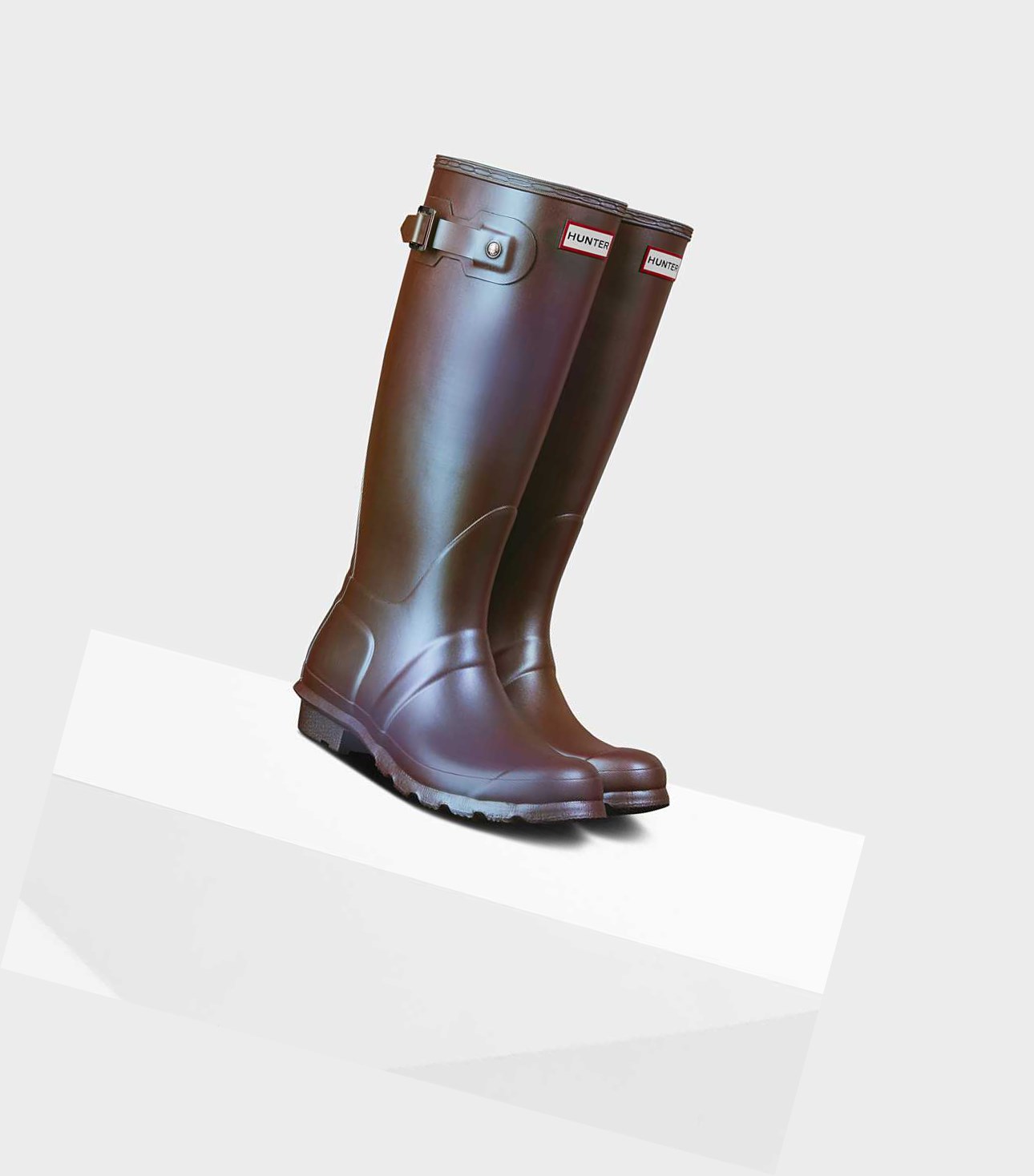 Women's Hunter Original Nebula Wellington Tall Boots Purple | 8429753-YQ