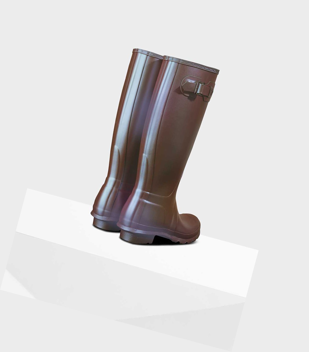 Women's Hunter Original Nebula Wellington Tall Boots Purple | 8429753-YQ