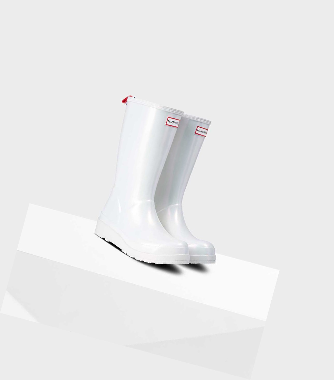 Women's Hunter Original Play Nebula Wellington Tall Boots Silver | 5782163-MY