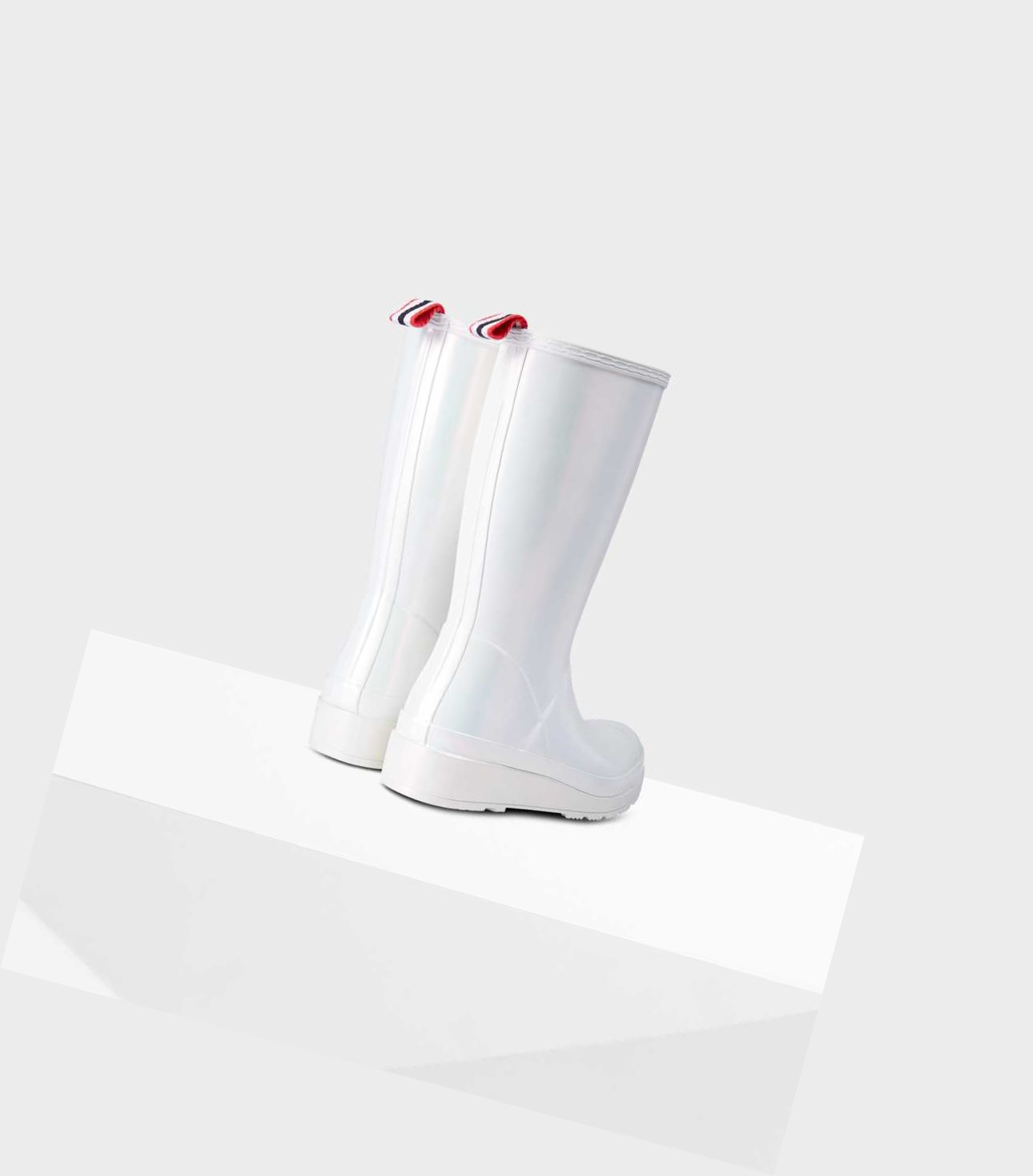 Women's Hunter Original Play Nebula Wellington Tall Boots Silver | 5782163-MY