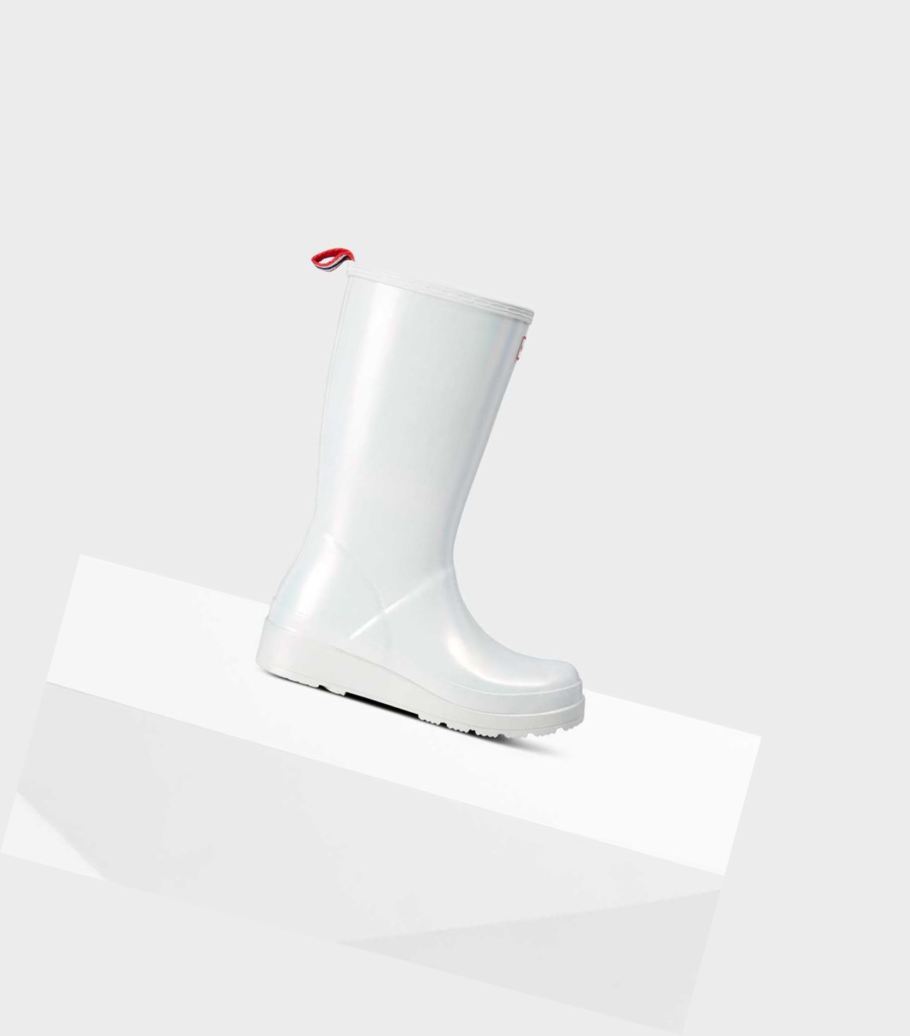 Women\'s Hunter Original Play Nebula Wellington Tall Boots Silver | 5782163-MY