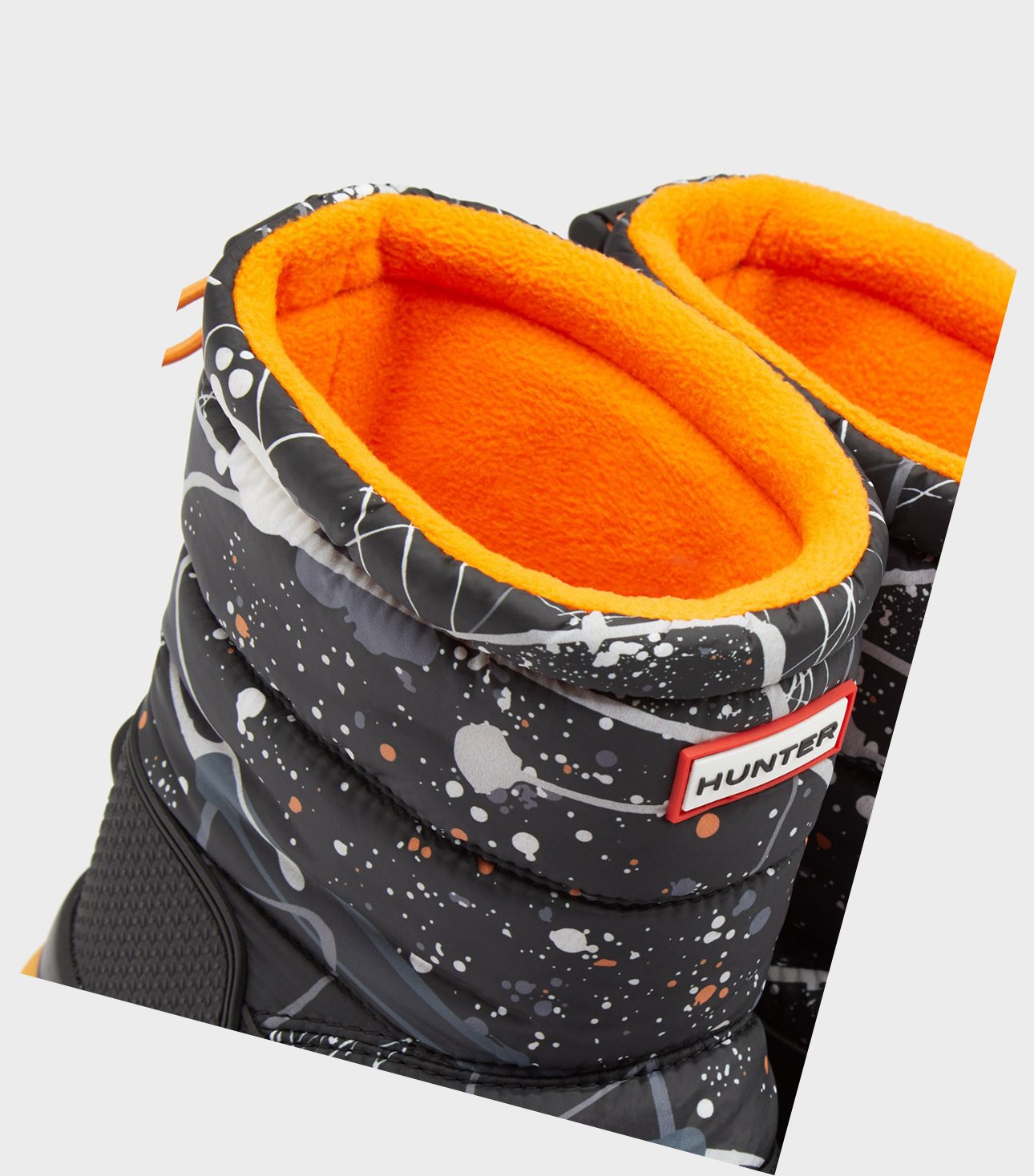 Women's Hunter Original Printed Insulated Short Snow Boots Black | 3601487-XE