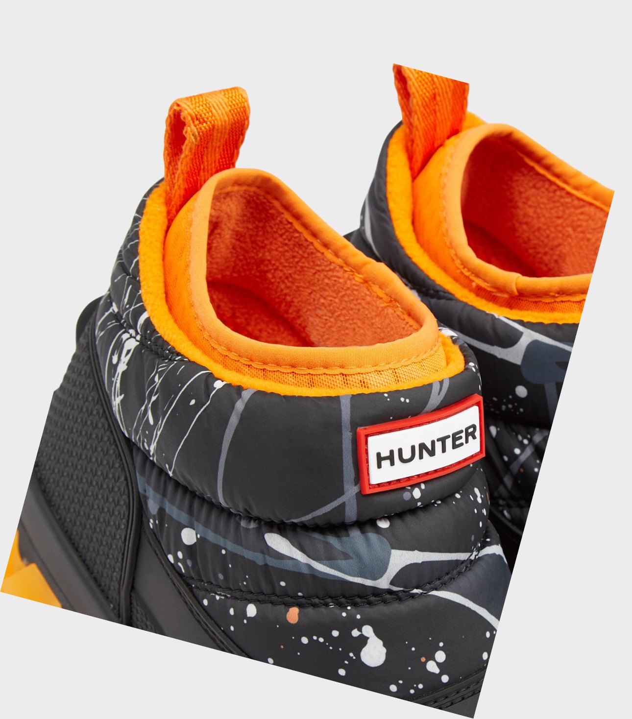 Women's Hunter Original Printed Insulated Ankle Snow Boots Black | 8015267-DT