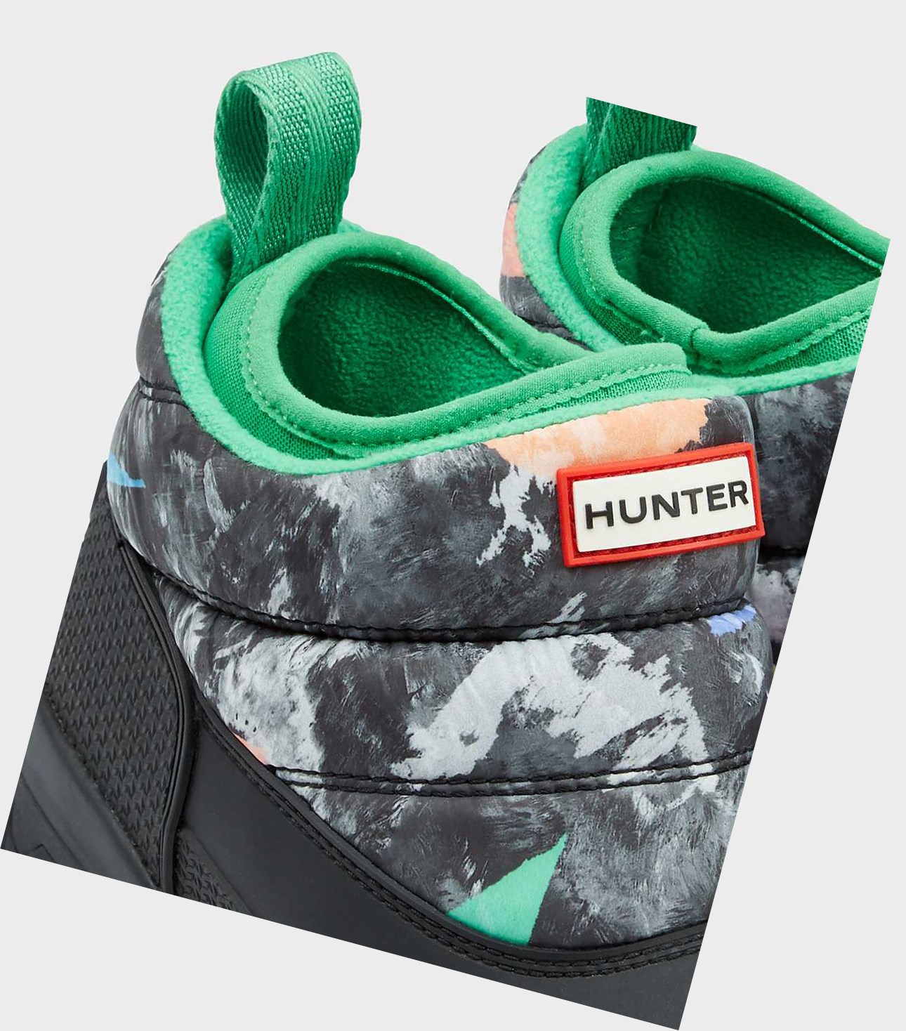 Women's Hunter Original Printed Insulated Ankle Snow Boots Black | 9751632-SE