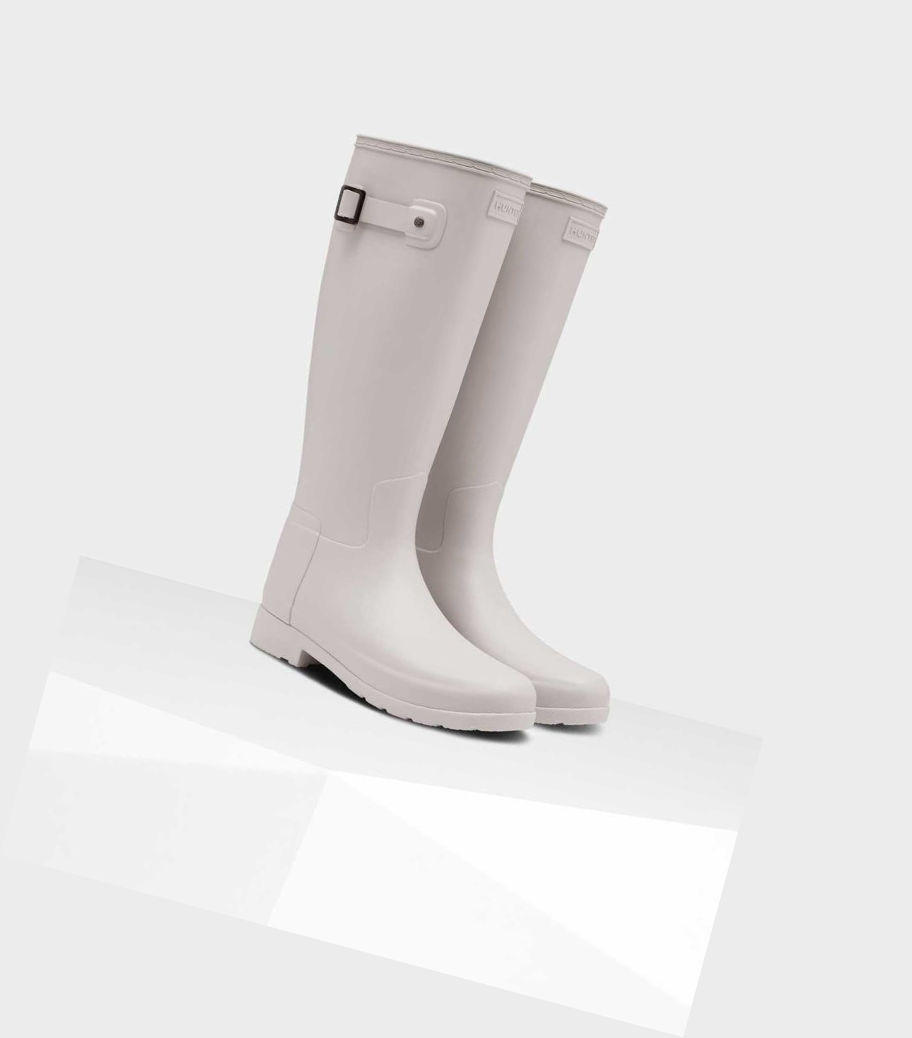 Women's Hunter Original Refined Wellington Tall Boots Grey | 5641209-ZY