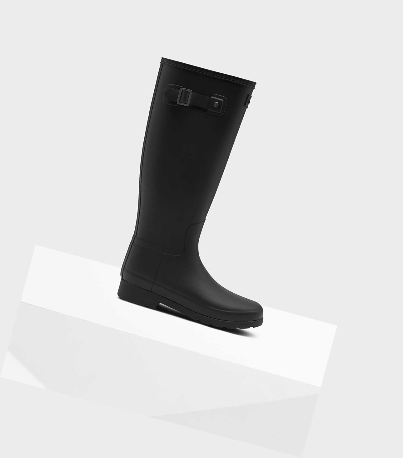 Women\'s Hunter Original Refined Wellington Tall Boots Black | 7364581-IV