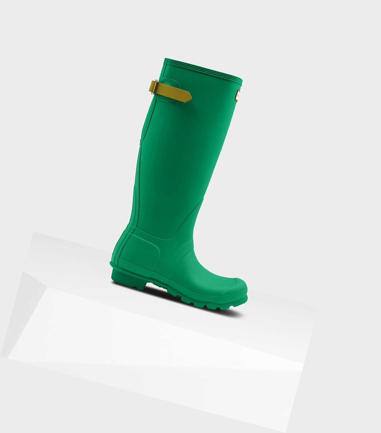 Women\'s Hunter Original Tall Back Wellington Adjustable Tall Boots Green | 1058672-EM