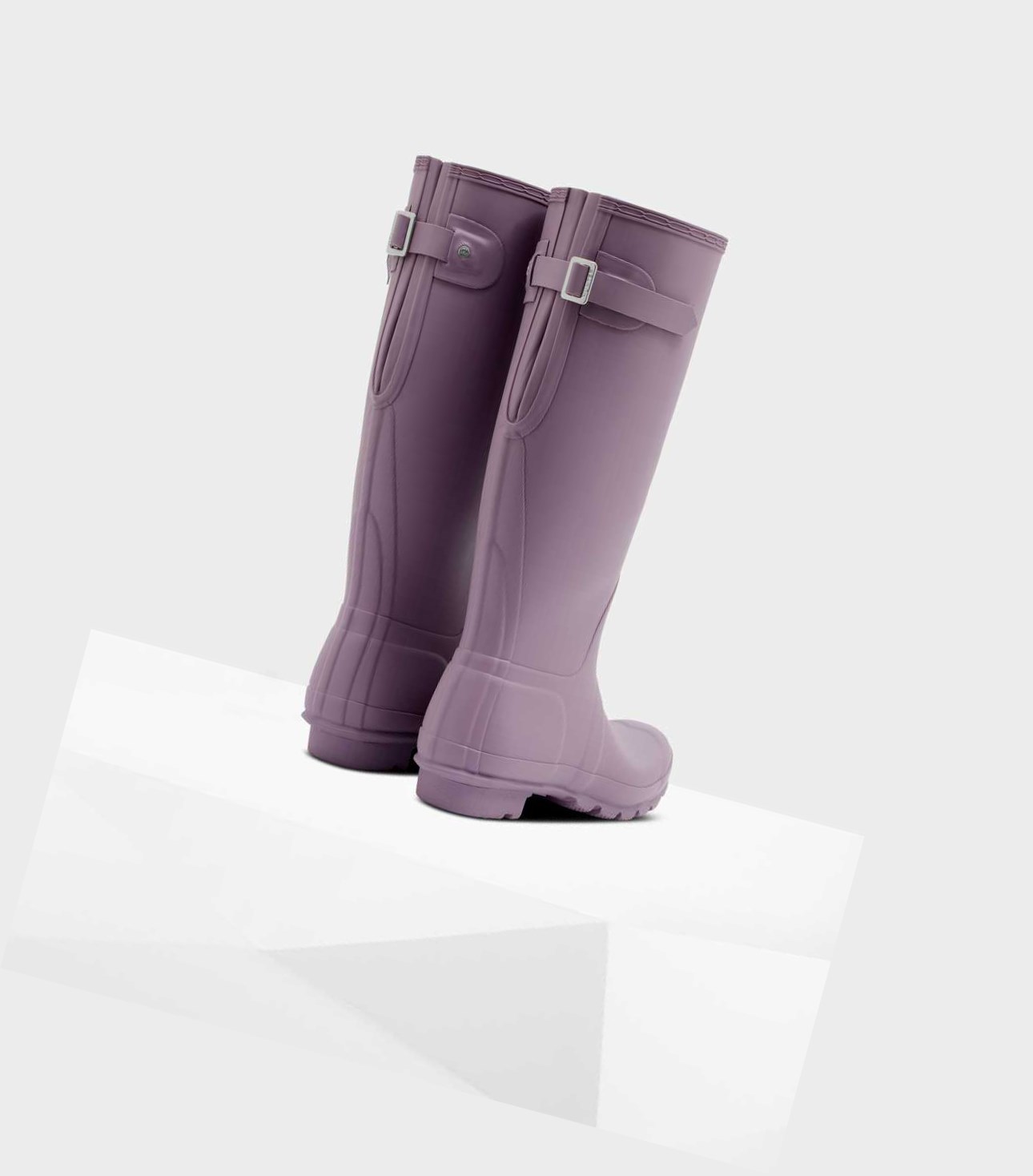Women's Hunter Original Tall Back Wellington Adjustable Tall Boots Purple | 1860295-UM
