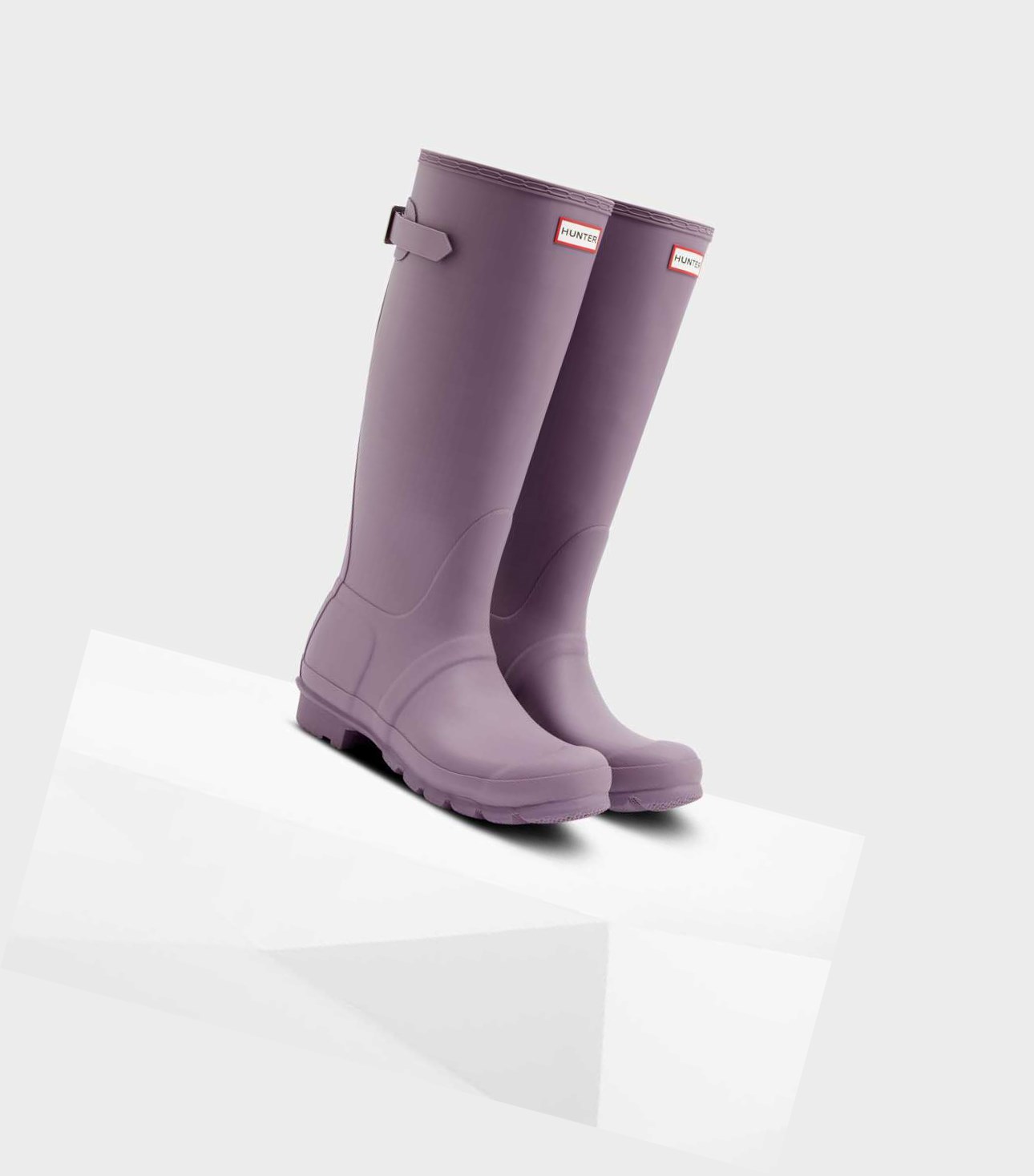 Women's Hunter Original Tall Back Wellington Adjustable Tall Boots Purple | 1860295-UM