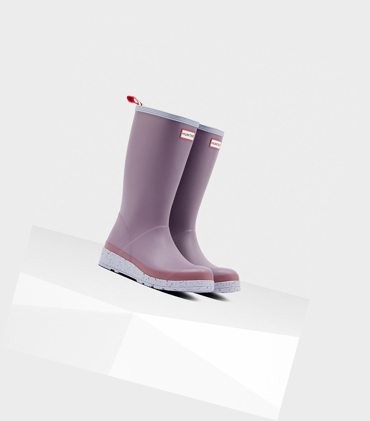 Women's Hunter Original Tall Speckle Rain Play Boots Purple | 5421368-AT