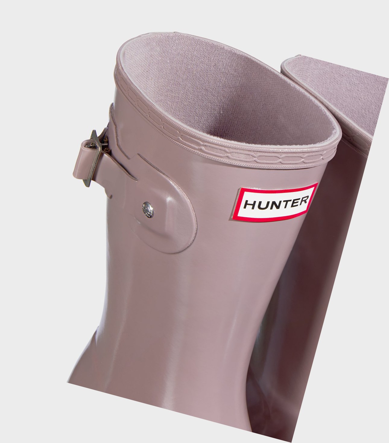 Women's Hunter Original Tour Foldable Gloss Short Boots Purple | 8531492-MO