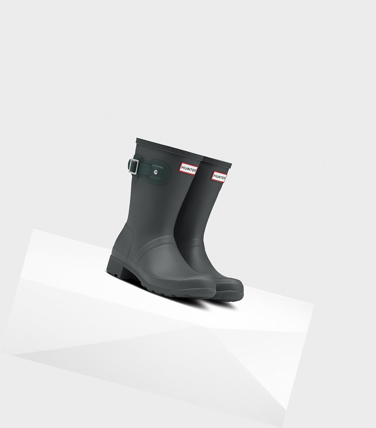 Women's Hunter Original Tour Foldable Short Boots Grey | 9263751-DR