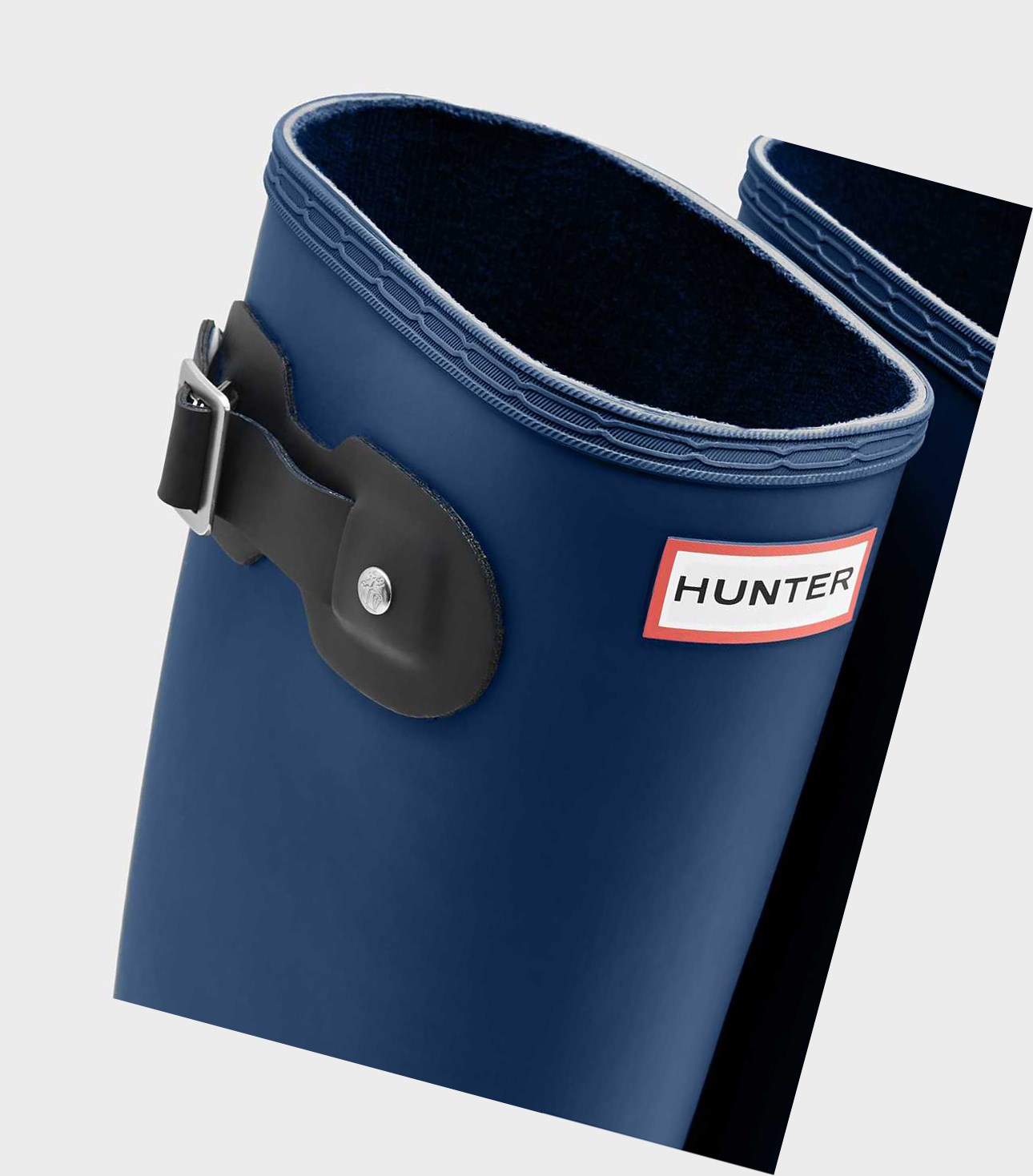 Women's Hunter Original Tour Foldable Wellington Tall Boots Navy | 1523876-TV