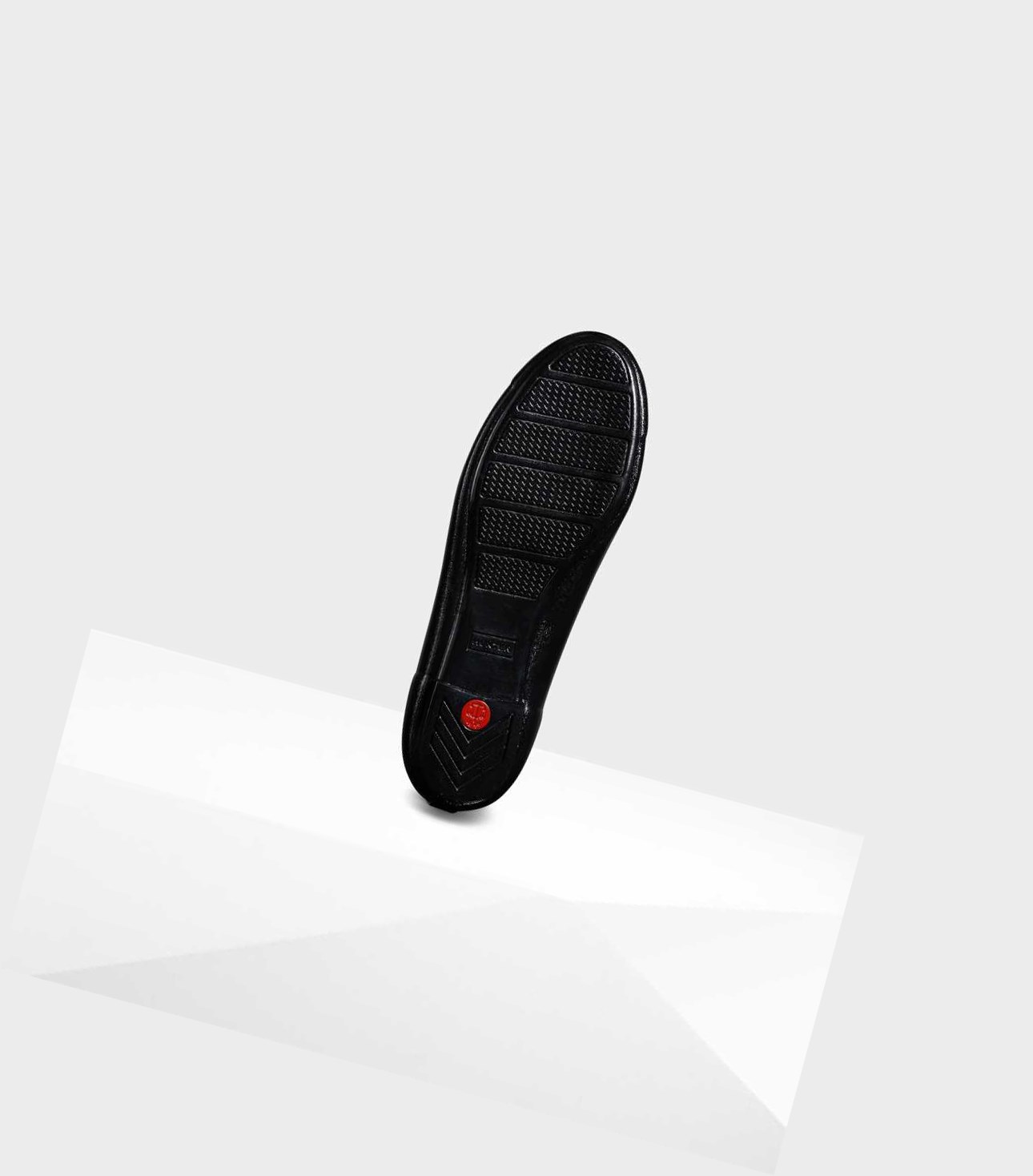 Women's Hunter Original Tour Gloss Ballet Flats Black | 4658137-OX