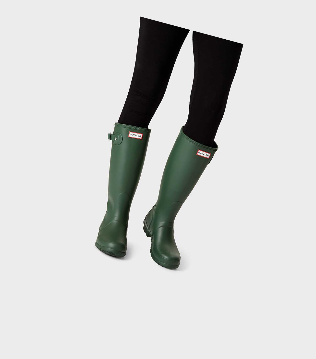 Women's Hunter Original Wellington Tall Boots Green | 1790643-BY