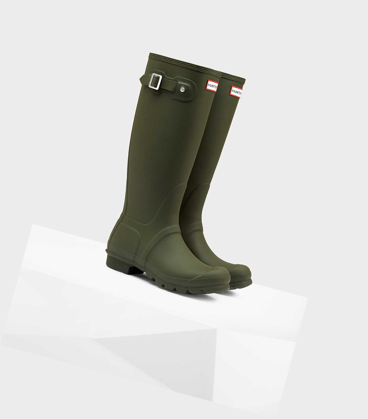 Women's Hunter Original Wellington Tall Boots Green | 3874169-WN