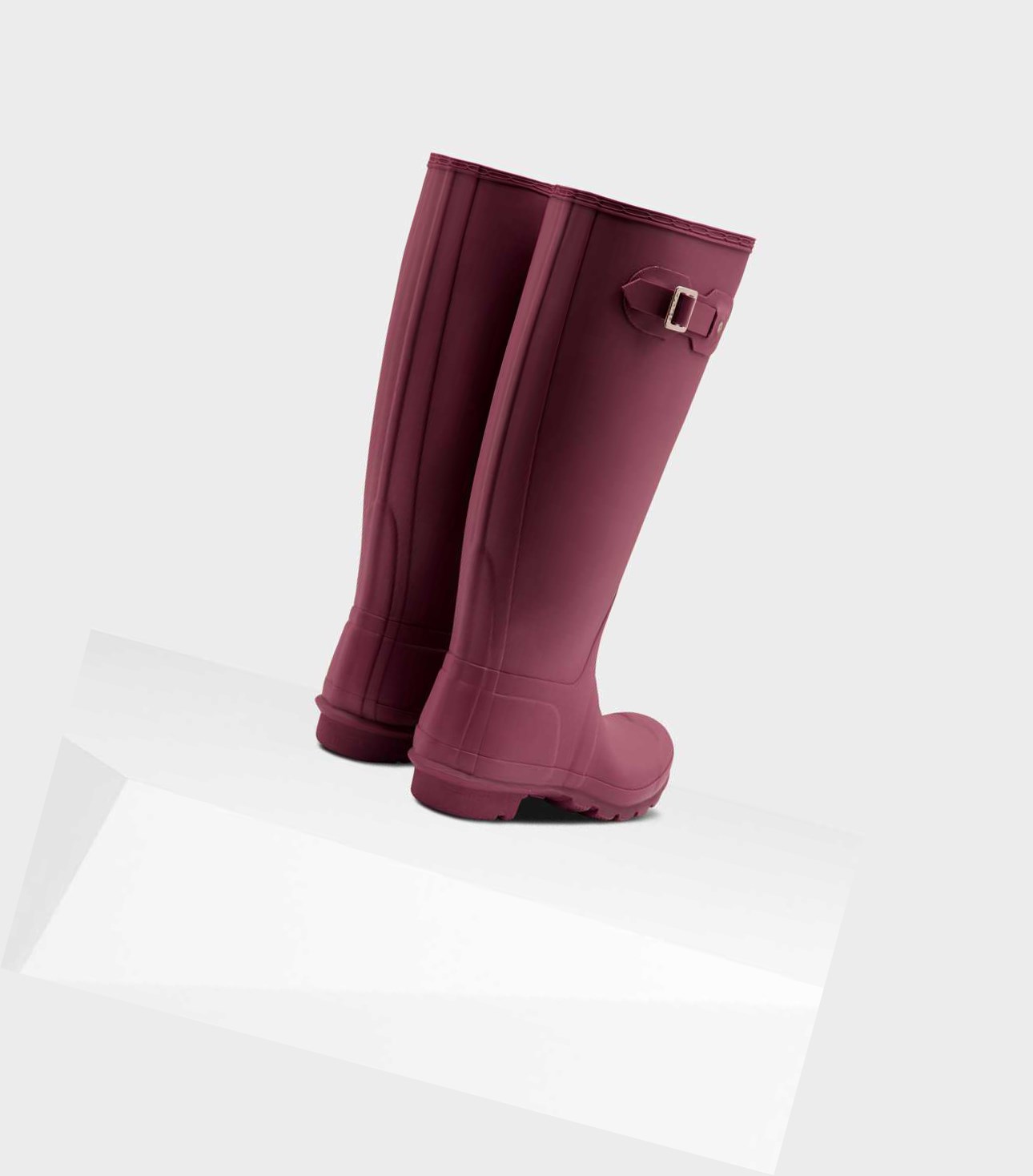 Women's Hunter Original Wide Leg Wellington Tall Boots Red | 0453298-TF