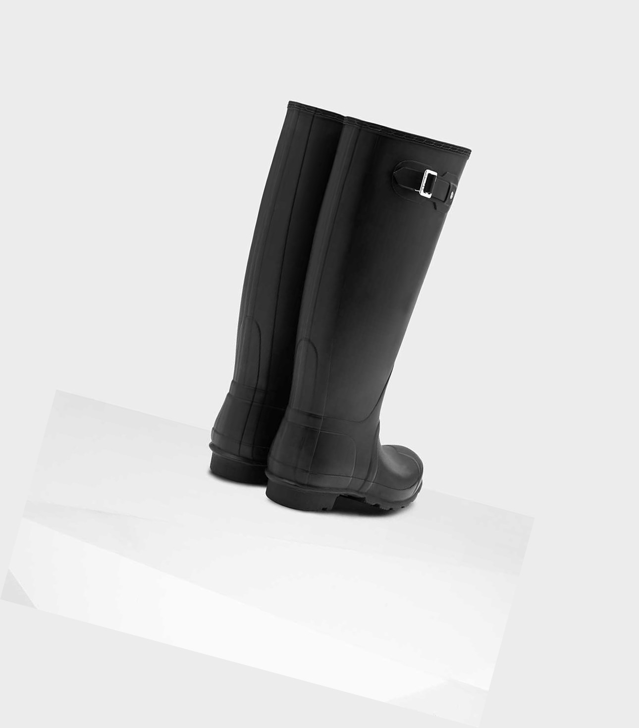 Women's Hunter Original Wide Leg Wellington Tall Boots Black | 0719526-BP