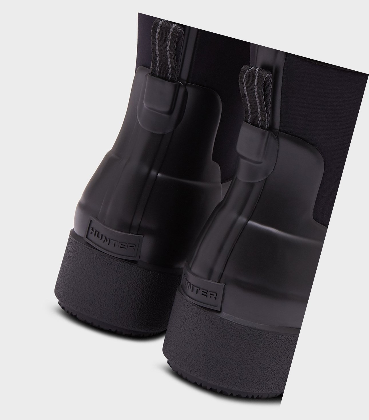 Women's Hunter Refined Slim Fit Neoprene Chelsea Chelsea Boots Black | 1470593-FJ