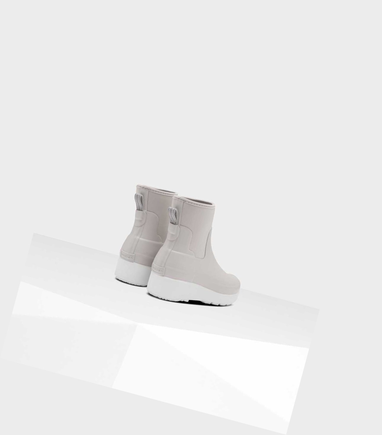Women's Hunter Refined Slim Fit Neoprene Creeper Chelsea Boots Grey | 6514072-TL