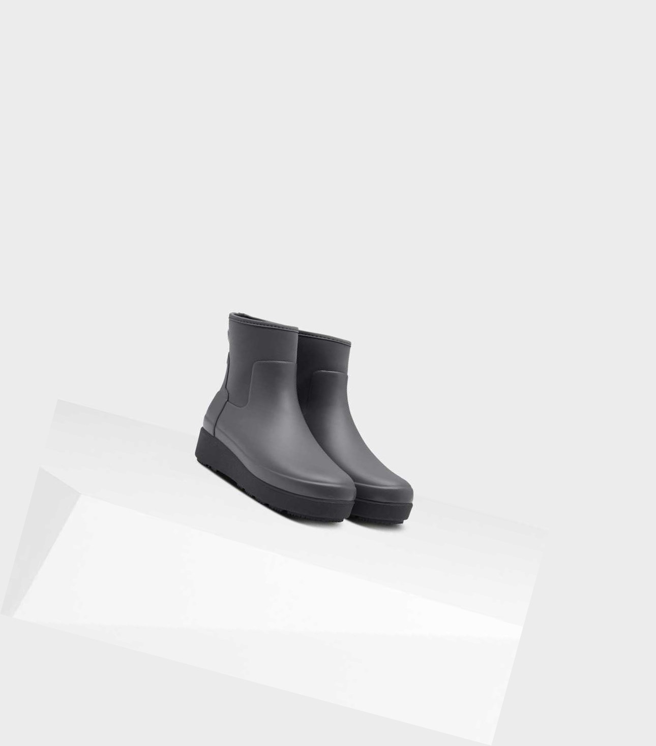 Women's Hunter Refined Slim Fit Neoprene Creeper Chelsea Boots Grey | 8730541-IR