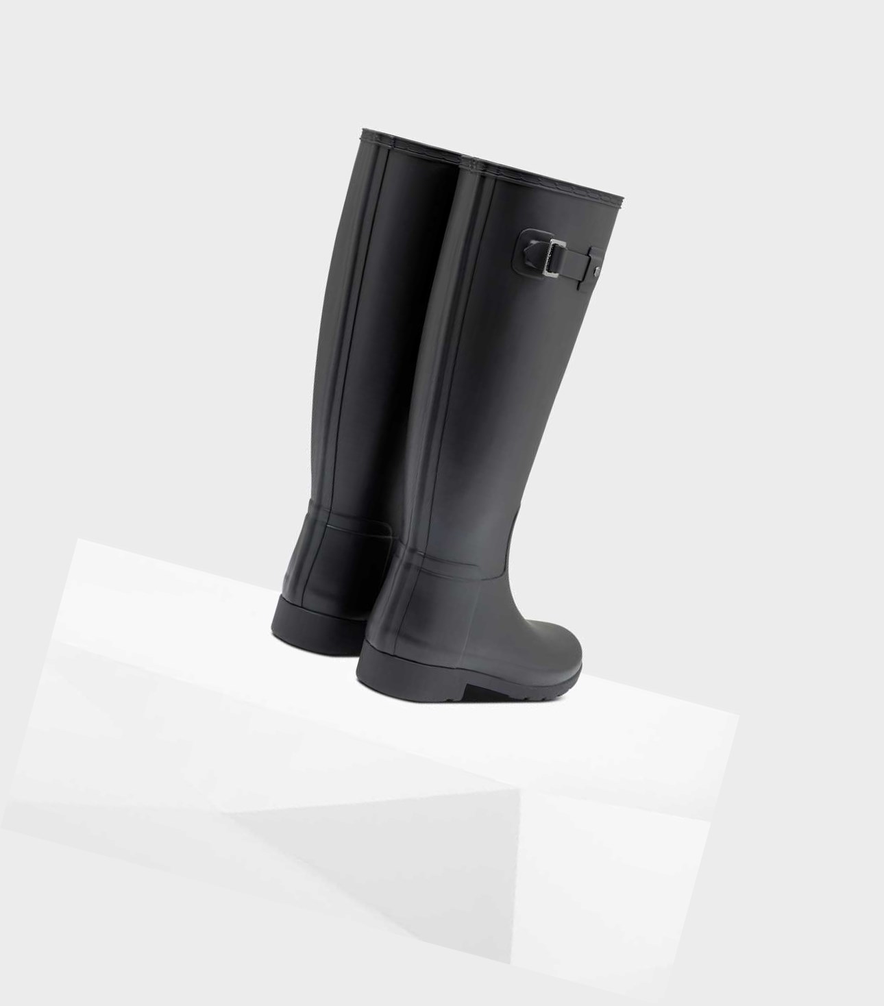 Women's Hunter Refined Slim Fit Wellington Tall Boots Black | 0739462-AE
